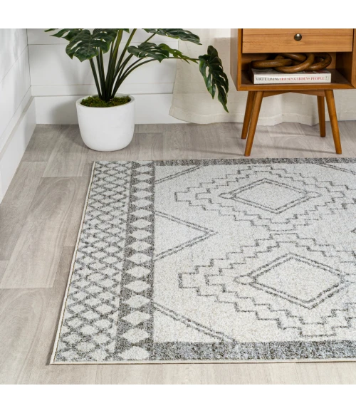 Amir Moroccan Beni Souk Cream/Gray 5 ft. x 8 ft. Area Rug