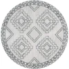 Jonathan Y MOROCCAN HYPE Cream MOH200B 6ft. Round Rug