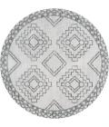 Jonathan Y MOROCCAN HYPE Cream MOH200B 6ft. Round Rug