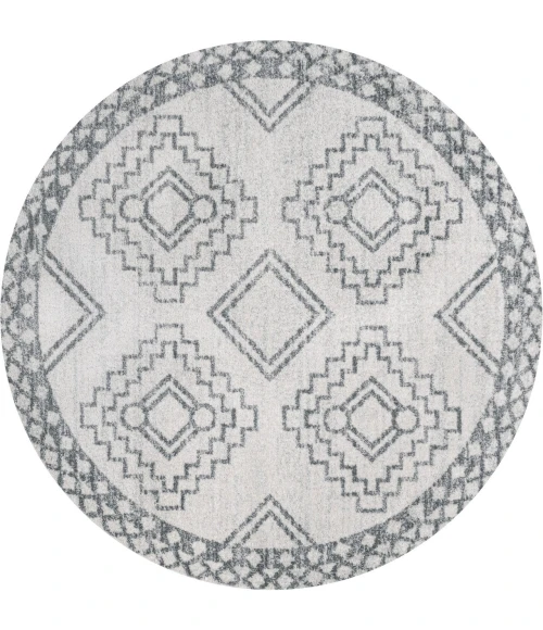 Jonathan Y MOROCCAN HYPE Cream MOH200B 6ft. Round Rug