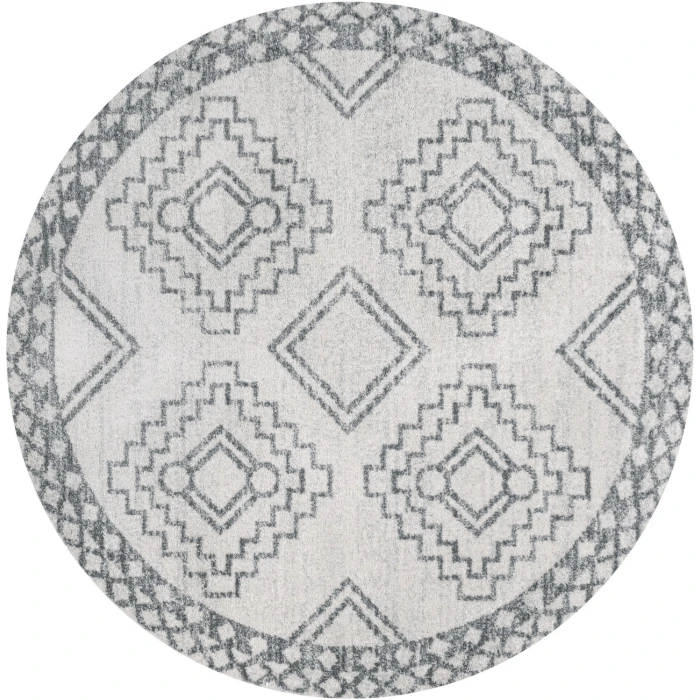 Jonathan Y MOROCCAN HYPE Cream MOH200B 7ft. Round Rug