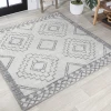 Jonathany Moroccan Hype MOH200B Cream/Gray Area Rug 6 ft. 7 in. X 6 ft. 7 in. Square