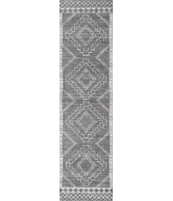 Jonathany Moroccan Hype MOH200C Gray/Cream Area Rug 2 ft. 3 in. X 8 ft. Runner