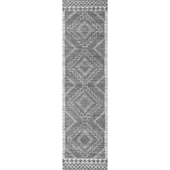 Jonathan Y MOROCCAN HYPE Gray MOH200C 2ft.-2in. X 14ft. Rect. Rug