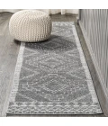 Amir Moroccan Beni Souk Gray/Cream 2 ft. x 8 ft. Runner Rug