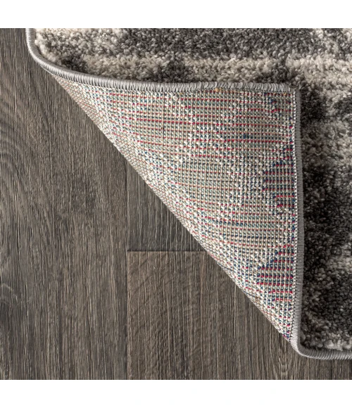 Amir Moroccan Beni Souk Gray/Cream 2 ft. x 8 ft. Runner Rug