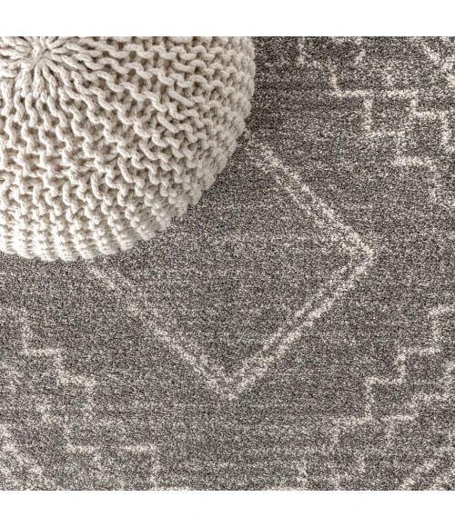 Amir Moroccan Beni Souk Gray/Cream 2 ft. x 8 ft. Runner Rug