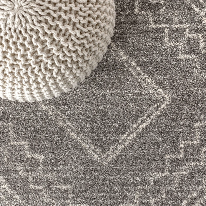 Amir Moroccan Beni Souk Gray/Cream 8 ft. x 10 ft. Area Rug