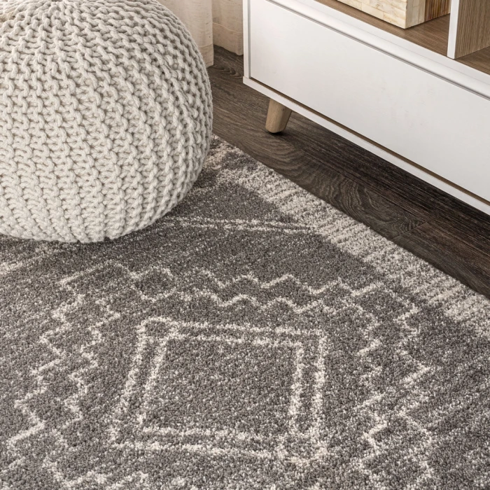 Amir Moroccan Beni Souk Gray/Cream 8 ft. x 10 ft. Area Rug