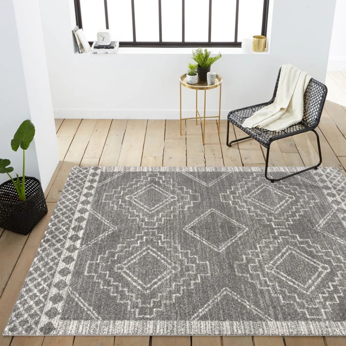 Jonathan Y MOROCCAN HYPE Gray MOH200C 12ft. X 15ft. Rect. Rug