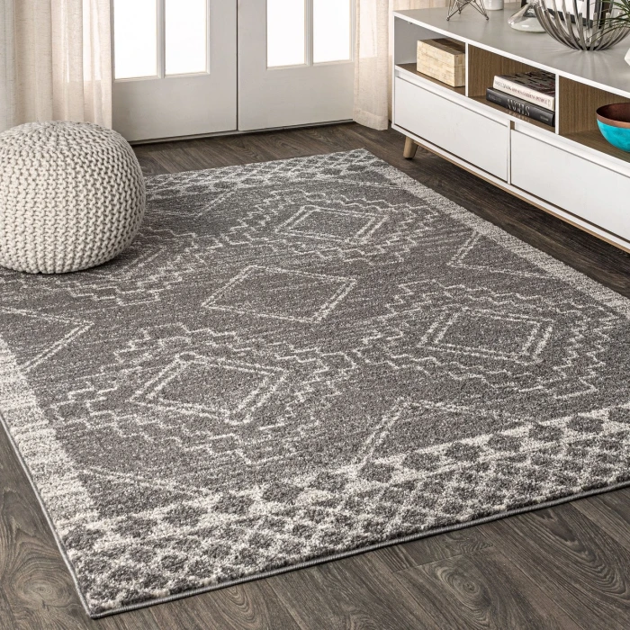 Jonathan Y MOROCCAN HYPE Gray MOH200C 12ft. X 15ft. Rect. Rug