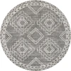 Jonathan Y MOROCCAN HYPE Gray MOH200C 6ft. Round Rug