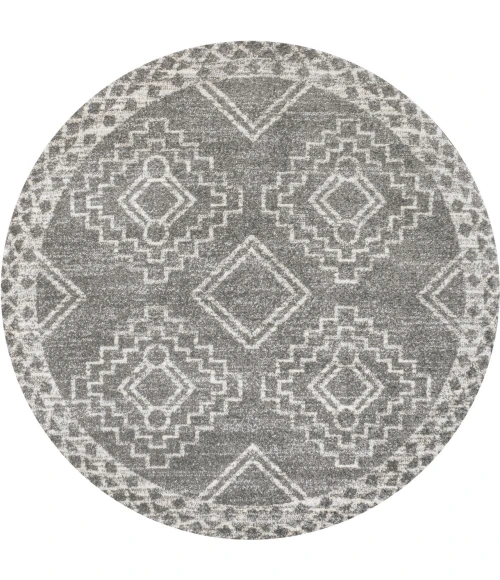 Jonathan Y MOROCCAN HYPE Gray MOH200C 6ft. Round Rug