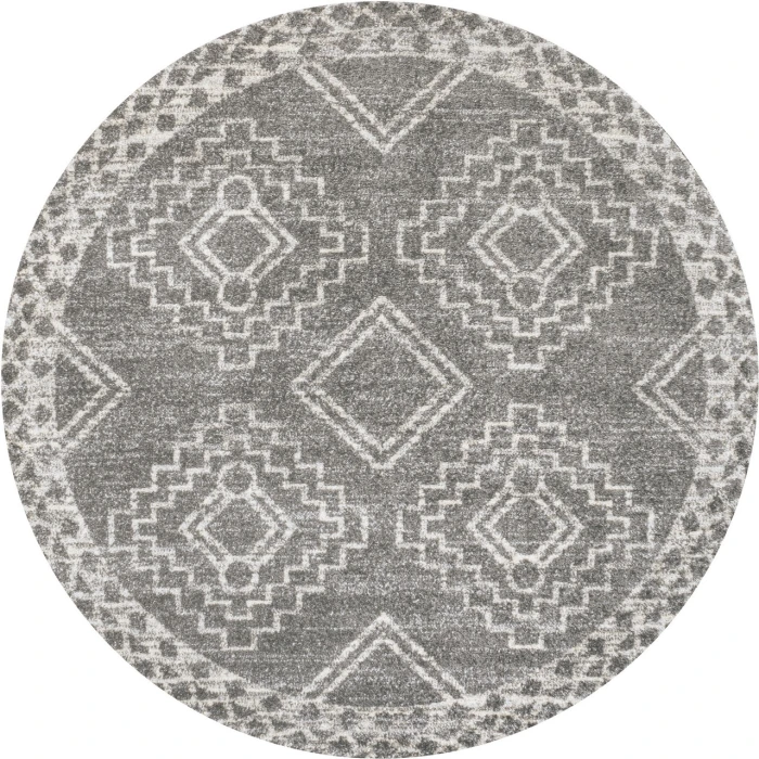 Jonathan Y MOROCCAN HYPE Gray MOH200C 3ft. Round Rug