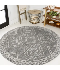 Jonathan Y MOROCCAN HYPE Gray MOH200C 3ft. Round Rug