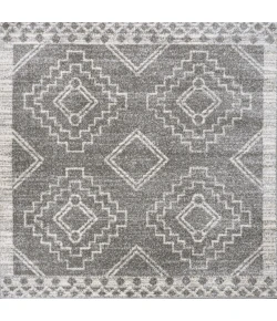 Jonathany Moroccan Hype MOH200C Gray/Cream Area Rug 6 ft. 7 in. X 6 ft. 7 in. Square