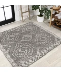 Amir Moroccan Beni Souk Gray/Cream 6' Square Area Rug