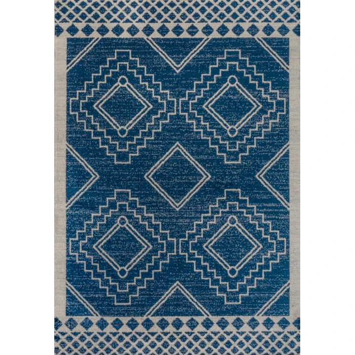 Amir Moroccan Beni Souk Navy/Ivory 8 ft. x 10 ft. Area Rug