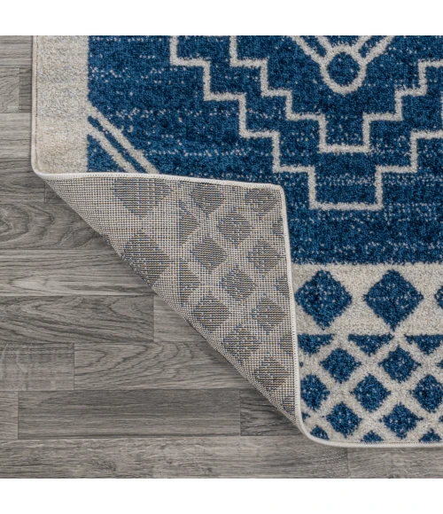 Amir Moroccan Beni Souk Navy/Ivory 8 ft. x 10 ft. Area Rug