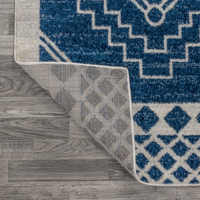Amir Moroccan Beni Souk Navy/Ivory 8 ft. x 10 ft. Area Rug