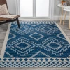Jonathany Moroccan Hype MOH200D Navy/Ivory Area Rug 5 ft. 3 in. X 7 ft. 7 in. Rectangle