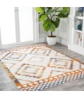 Amir Moroccan Beni Souk Ivory/Blue/Orange 5 ft. x 8 ft. Area Rug