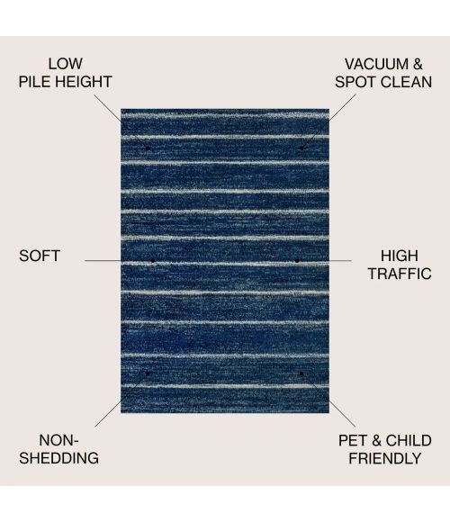 Jonathan Y MOROCCAN HYPE Blue MOH201C 3ft. X 5ft. Rect. Rug