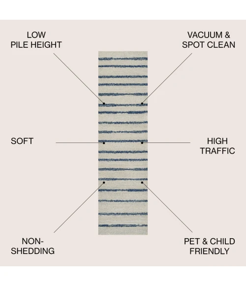 Jonathan Y MOROCCAN HYPE Cream MOH206D 2ft.-2in. X 8ft. Rect. Rug