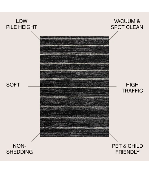 Jonathan Y MOROCCAN HYPE Black MOH201F 3ft. X 5ft. Rect. Rug