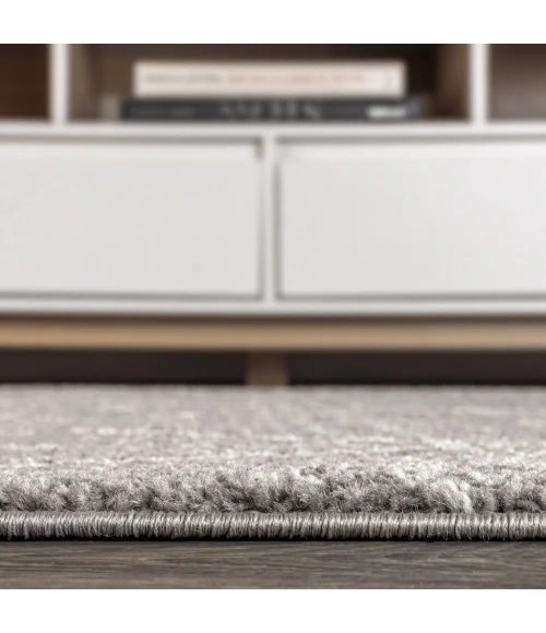 Alia Moroccan Beni Souk Gray/Cream 2 ft. x 8 ft. Runner Rug