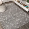 Jonathany Moroccan Hype MOH202B Gray/Cream Area Rug 4 ft. X 6 ft. Rectangle