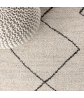 Zaina Moroccan Beni Souk Cream/Black 3 ft. x 5 ft. Area Rug