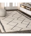 Zaina Moroccan Beni Souk Cream/Black 3 ft. x 5 ft. Area Rug