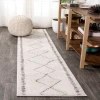 Jonathany Moroccan Hype MOH203B Cream/Gray Area Rug 2 ft. 3 in. X 8 ft. Runner