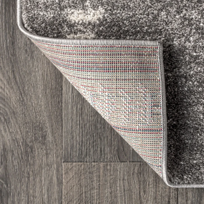 Zaina Moroccan Beni Souk Gray/Cream 5 ft. x 8 ft. Area Rug