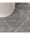 Zaina Moroccan Beni Souk Gray/Cream 5 ft. x 8 ft. Area Rug