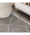 Zaina Moroccan Beni Souk Gray/Cream 5 ft. x 8 ft. Area Rug