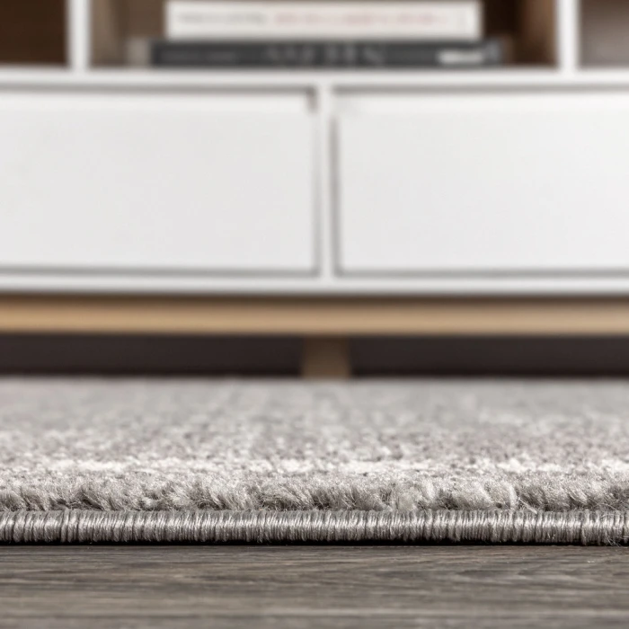 Zaina Moroccan Beni Souk Gray/Cream 2 ft. x 8 ft. Runner Rug