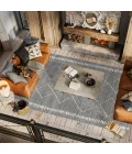 Zaina Moroccan Beni Souk Gray/Cream 5 ft. x 8 ft. Area Rug