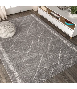 Jonathany Moroccan Hype MOH203C Gray/Cream Area Rug 7 ft. 9 in. X 10 ft. Rectangle