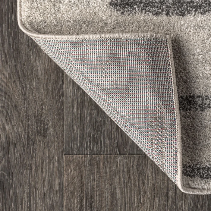 Aya Berber Stripe Geometric Cream/Gray 3 ft. x 5 ft. Area Rug