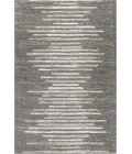 Aya Berber Stripe Geometric Gray/Cream 3 ft. x 5 ft. Area Rug