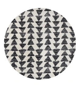 Jonathan Y MOROCCAN HYPE Cream MOH206A 3ft. Round Rug