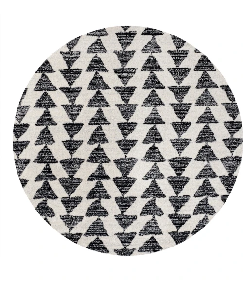 Jonathan Y MOROCCAN HYPE Cream MOH206A 3ft. Round Rug