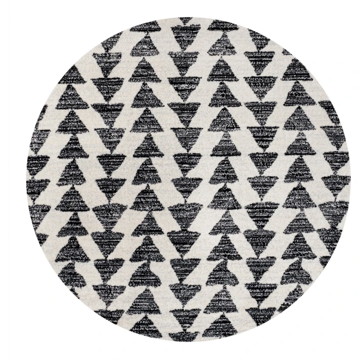 Jonathan Y MOROCCAN HYPE Cream MOH206A 6ft. Round Rug