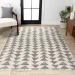Jonathany Moroccan Hype MOH206B Cream/Gray Area Rug 4 ft. X 6 ft. Rectangle