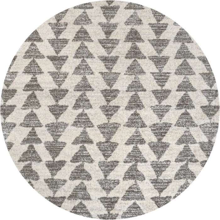 Jonathan Y MOROCCAN HYPE Cream MOH206B 4ft. Round Rug