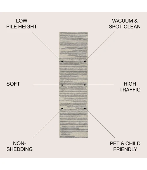 Jonathan Y MOROCCAN HYPE Cream MOH207C 2ft.-2in. X 8ft. Rect. Rug