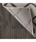 Aksil Moroccan Beni Souk Cream/Black 3 ft. x 5 ft. Area Rug
