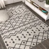 Jonathany Moroccan Hype MOH208A Cream/Black Area Rug 3 ft. X 5 ft. Rectangle